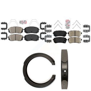 Front Rear Ceramic Disc Brake Pads Kit For Kia Optima With Manual Parking KNN-101436