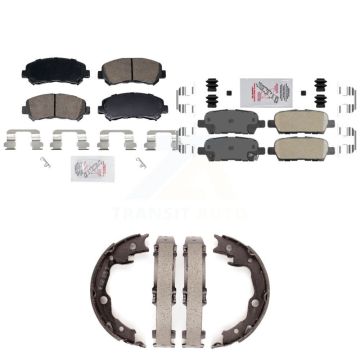 Front Rear Ceramic Disc Brake Pads Kit For Nissan Rogue Sentra Juke Select KNN-101442