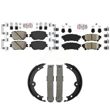 Front Rear Ceramic Disc Brake Pads Kit For Lexus IS250 KNN-101447