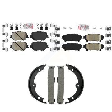 Front Rear Ceramic Disc Brake Pads Kit For Lexus IS250 KNN-101451