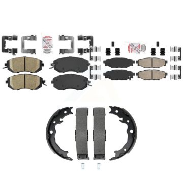 Front Rear Ceramic Disc Brake Pads Kit For Subaru Forester Impreza XV Crosstrek KNN-101455