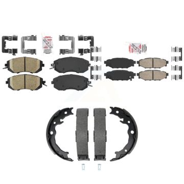 Front Rear Ceramic Disc Brake Pads Kit For Subaru Forester Impreza XV Crosstrek KNN-101457