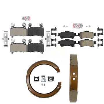 Front Rear Semi-Metallic Disc Brake Pads Kit For 2014 Chevrolet SS KNN-101458