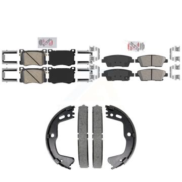 Front Rear Ceramic Disc Brake Pads Kit For Hyundai Genesis G80 KNN-101459