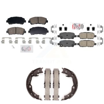 Front Rear Ceramic Disc Brake Pads Kit For 2007-2012 Nissan Sentra SE-R Spec V KNN-101460