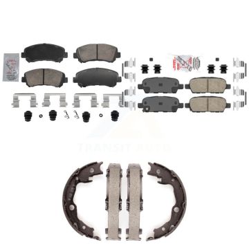 Front Rear Ceramic Disc Brake Pads Kit For 2007-2012 Nissan Sentra SE-R Spec V KNN-101461