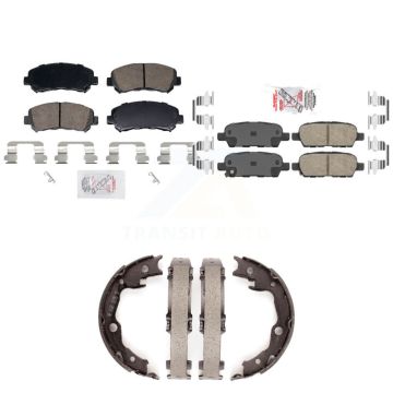 Front Rear Ceramic Disc Brake Pads Kit For 2007-2012 Nissan Sentra SE-R Spec V KNN-101462