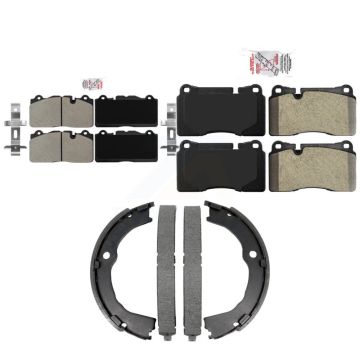 Front Rear Semi-Metallic Disc Brake Pads Kit For 2014-2015 Chevrolet Camaro Z 28 KNN-101477