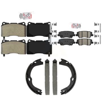 Front Semi-Metallic Rear Ceramic Disc Brake Pads Kit For Cadillac ATS CTS KNN-101484