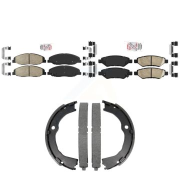 Front Rear Ceramic Disc Brake Pads Kit For Cadillac CTS Without Heavy Duty Brakes KNN-101486