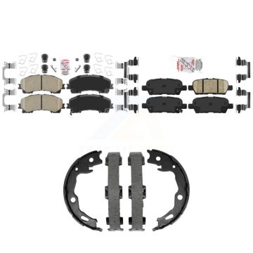 Front Rear Ceramic Disc Brake Pads Kit For Nissan Rogue KNN-101492