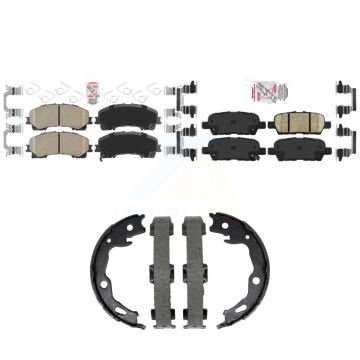 Front Rear Ceramic Disc Brake Pads Kit For Nissan Rogue KNN-101493