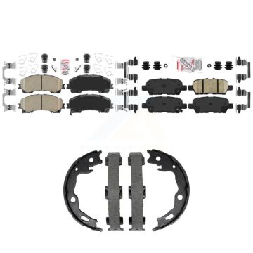 Front Rear Ceramic Disc Brake Pads Kit For Nissan Rogue KNN-101496