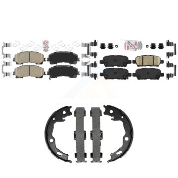 Front Rear Ceramic Disc Brake Pads Kit For Nissan Rogue KNN-101497