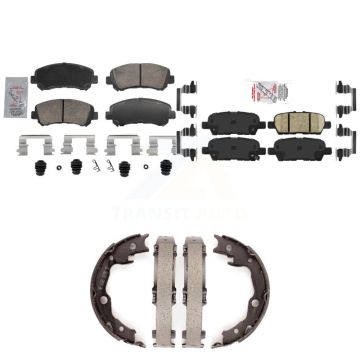 Front Rear Ceramic Disc Brake Pads Kit For 2014-2017 Nissan Juke Nismo RS KNN-101501
