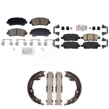 Front Rear Ceramic Disc Brake Pads Kit For 2014-2017 Nissan Juke Nismo RS KNN-101502