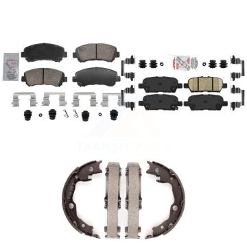 Front Rear Ceramic Disc Brake Pads Kit For 2014-2017 Nissan Juke Nismo RS KNN-101503