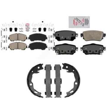 Front Rear Ceramic Disc Brake Pads Kit For 2019-2022 Nissan Rogue Sport Qashqai KNN-101506