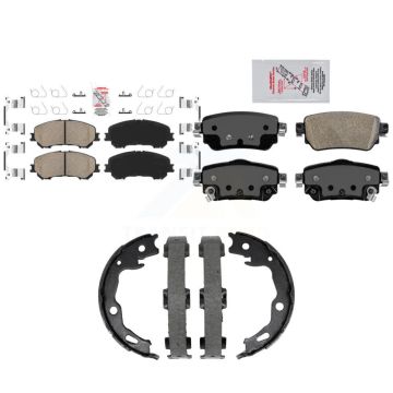 Front Rear Ceramic Disc Brake Pads Kit For 2019-2022 Nissan Rogue Sport Qashqai KNN-101507
