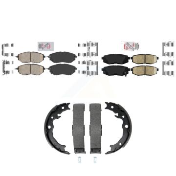 Front Rear Ceramic Disc Brake Pads Kit For 2014-2018 Subaru Forester 2.0L KNN-101508