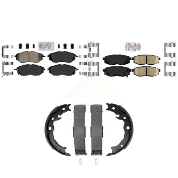 Front Rear Ceramic Disc Brake Pads Kit For 2014-2018 Subaru Forester 2.0L KNN-101509