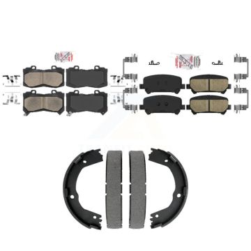 Front Rear Ceramic Disc Brake Pads Kit For 2015-2020 Chevrolet Colorado GMC Canyon KNN-101514