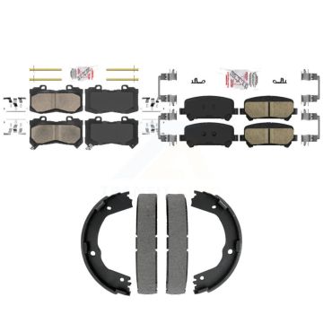 Front Rear Ceramic Disc Brake Pads Kit For 2015-2020 Chevrolet Colorado GMC Canyon KNN-101515