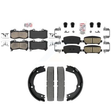 Front Rear Ceramic Disc Brake Pads Kit For 2015-2020 Chevrolet Colorado GMC Canyon KNN-101516