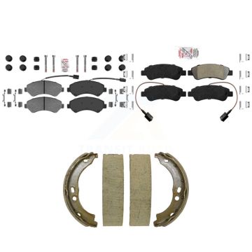 Front Rear Semi-Metallic Disc Brake Pads Kit For 2014-2020 Ram ProMaster 2500 3500 1500 KNN-101520
