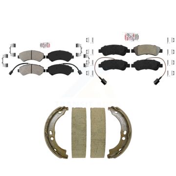Front Rear Semi-Metallic Disc Brake Pads Kit For 2014-2020 Ram ProMaster 2500 3500 1500 KNN-101521