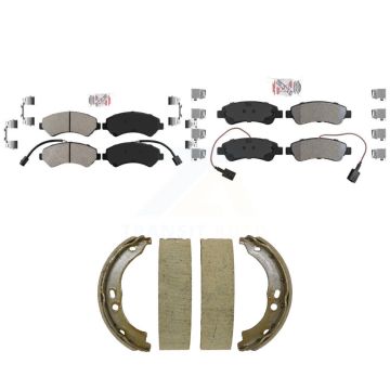 Front Rear Semi-Metallic Disc Brake Pads Kit For 2014-2020 Ram ProMaster 2500 3500 1500 KNN-101523