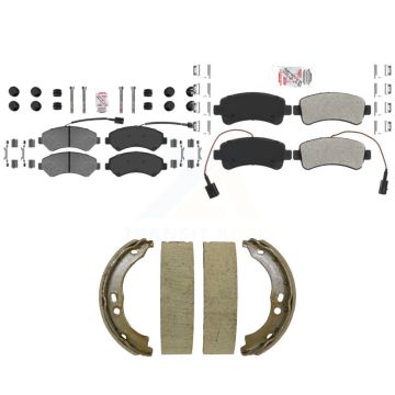Front Rear Semi-Metallic Disc Brake Pads Kit For 2014-2020 Ram ProMaster 2500 3500 1500 KNN-101524