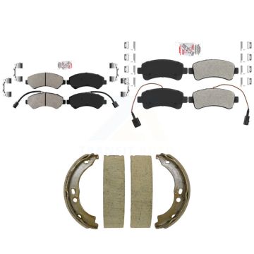 Front Rear Semi-Metallic Disc Brake Pads Kit For 2014-2020 Ram ProMaster 2500 3500 1500 KNN-101525