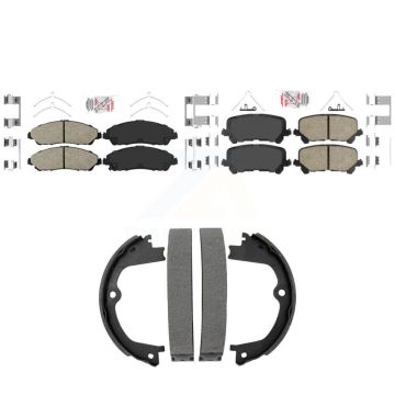 Front Rear Ceramic Disc Brake Pads Kit For Honda Pilot Ridgeline Acura MDX KNN-101527