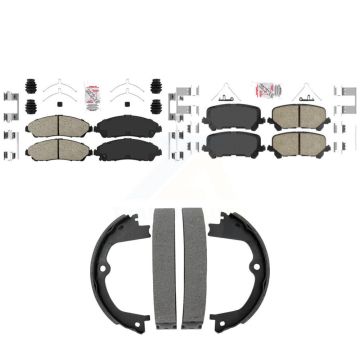 Front Rear Ceramic Disc Brake Pads Kit For Honda Pilot Ridgeline Acura MDX KNN-101528
