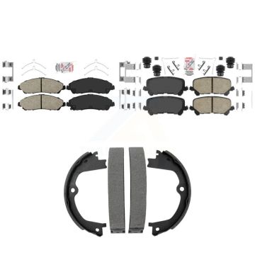 Front Rear Ceramic Disc Brake Pads Kit For Honda Pilot Ridgeline Acura MDX KNN-101529