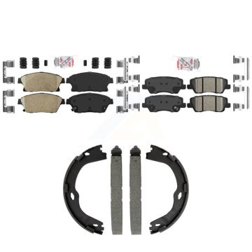 Front Rear Ceramic Disc Brake Pads Kit For Cadillac ATS With 300mm Diameter Rotor KNN-101539