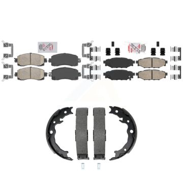 Front Rear Ceramic Disc Brake Pads Kit For Subaru Crosstrek Impreza KNN-101545