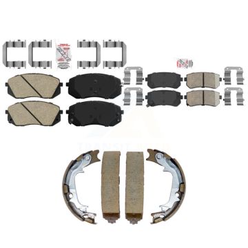 Front Rear Ceramic Disc Brake Pads Kit For Hyundai Tucson Kia Sportage AWD KNN-101553