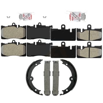 Front Rear Semi-Metallic Disc Brake Pads Kit For 2001-2006 Lexus LS430 KNN-101559