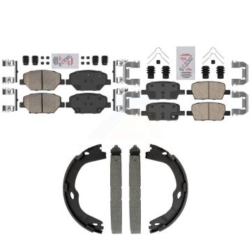 Front Rear Ceramic Disc Brake Pads Kit For Chevrolet Camaro Without Brembo Calipers KNN-101564