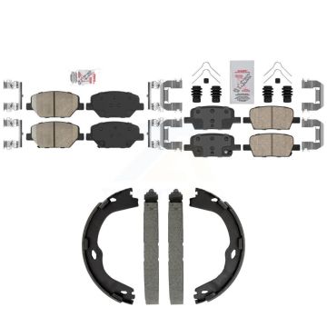 Front Rear Ceramic Disc Brake Pads Kit For Chevrolet Camaro Without Brembo Calipers KNN-101565