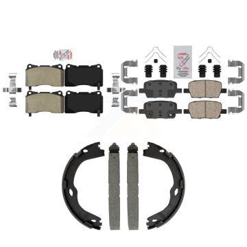 Front Semi-Metallic Rear Ceramic Disc Brake Pads Kit For Chevrolet Camaro KNN-101566