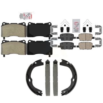 Front Semi-Metallic Rear Ceramic Disc Brake Pads Kit For Chevrolet Camaro KNN-101567