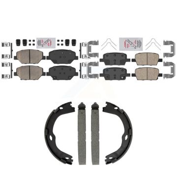 Front Rear Ceramic Disc Brake Pads Kit For Chevrolet Camaro Without Brembo Calipers KNN-101568