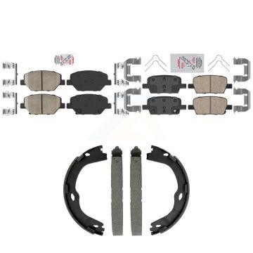 Front Rear Ceramic Disc Brake Pads Kit For Chevrolet Camaro Without Brembo Calipers KNN-101569