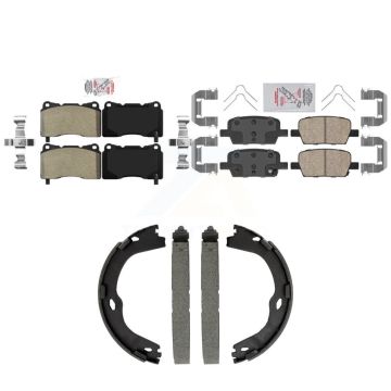 Front Semi-Metallic Rear Ceramic Disc Brake Pads Kit For Chevrolet Camaro KNN-101570