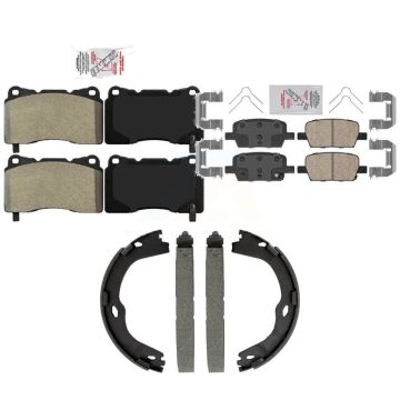 Front Semi-Metallic Rear Ceramic Disc Brake Pads Kit For Chevrolet Camaro KNN-101571