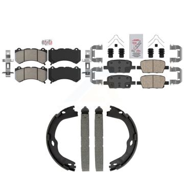 Front Semi-Metallic Rear Ceramic Disc Brake Pads Kit For Chevrolet Camaro KNN-101572
