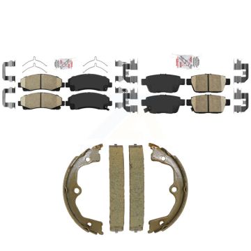 Front Rear Ceramic Disc Brake Pads Kit For 2009-2014 Acura TL KNN-101578
